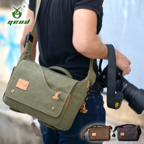 Single shoulder camera bag SLR Nikon D800 Canon 5D Sony micro single diagonal canvas photography bag