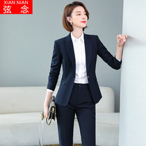  High-end suit suit Large size female sales department professional dress Interview work suit Manager formal suit Autumn and winter