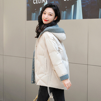White Duck Down Jacket Women 2021 Winter New Korean Fashion Hooded Small Profile Down Jacket Women Tide ins