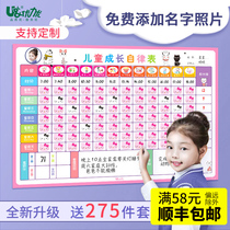Youliyou Childrens Growth Self-discipline Table Wall Sticker Reward Sticker Table Home Schedule School School Primary School Study Day Week Record Form Good Habits