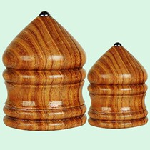Middle aged large top rotation stable sophoria wood ice garbly solid wood old sturdy and anti-crack child fitness top