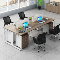 Staff 4 Peoples Desk Brief About Modern Guangzhou Four-four employees Table card holder Working position Desk Chair Composition 6