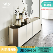 American entrance cabinet Home decoration cabinet Modern simple light luxury partition cabinet Italian minimalist shoe cabinet Foyer dining side cabinet
