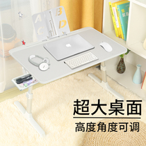 Bed small table bedroom sitting on the floor folding multifunctional computer students movable window desk placed in the dormitory table board notebook desk simple learning table raised bed table writing super large number