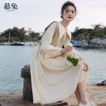 Mutu French sweet doll collar dress set womens 2022 spring new high-grade vest vest two-piece set