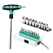 Taiwan Baogong SD-9701M 20-in-1 two-color non-slip T-type screwdriver socket wrench set