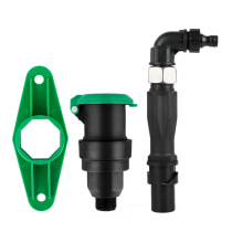 Green with water pipe ground joint Lawn ground plug quick connector outdoor docking device 6 minutes 1 inch outdoor courtyard water intake