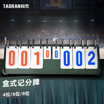 Scoreboard Basketball scoreboard Flip card counting score can be turned scorer table tennis match scorer