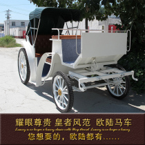New European-style sightseeing carriage scenic spot Tour wedding photography hotel set up to pull up film and television props