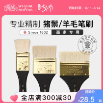 Windsor Newton oil painting bristle brush wool gouache watercolor painting brush Acrylic board painting wall painting brush Shading pen painting brush art special-2