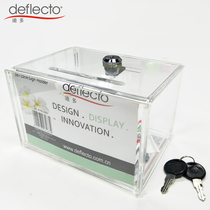 Dido transparent business card Coin collection box Ballot box Exhibition please give business card opinion box Locked acrylic merit box Transparent mailbox Donation box Donation box Penalty box Tip box