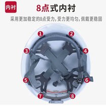 FRP helmets construction site helmets thickened leadership construction projects breathable custom printing national standard male construction