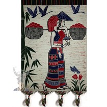  Guizhou Anshun specialty ethnic minority characteristic pattern double-layer mural Miao Dai 56*78cm