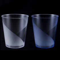 Cup disposable hard plastic 210ml thick Aviation Cup hard transparent juice drink space Cup 100