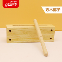 The toon of the toon of the Chinese toon of the Chinese toon Alfu percussion instrument Fang Bang ethnic musical instrument soprano childrens double-resounding cylinder