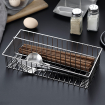 senseyo 304 stainless steel disinfection cabinet chopstick tube chopstick holder Kitchen tableware storage box Chopstick basket shelf
