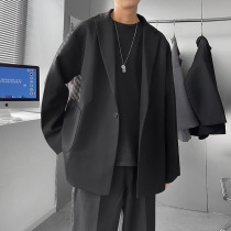 ins casual suit men Korean version of the trend Ruffian handsome small suit jacket Hong Kong style fashion brand single West jacket dk uniform