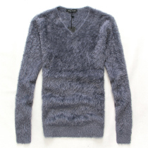 Plush T-shirt men winter clothes men mens base shirt thermal underwear long sleeve sweater winter sweater mens V collar