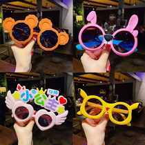 Children cute sunglasses sun glasses UV glasses baby shading fashion boys and girls-music of the tide of cartoon toy