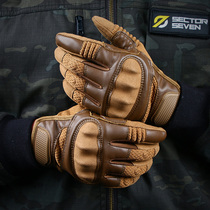 Military fans outdoor sports riding all-finger Black Hawk gloves tactical equipment cs wear-resistant leather gloves