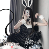 weisgril sexy girl manor maid uniform seductive rabbit uniform cos suit