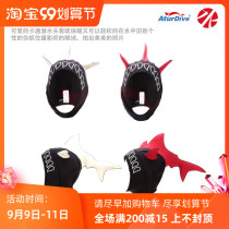 AturDive creative diving cap snorkeling headgear cartoon marine life shark gift thick elastic warm