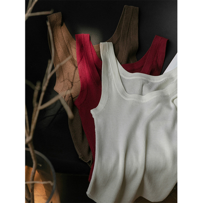 taobao agent Vest, knitted autumn design bra top, trend of season, lifting effect