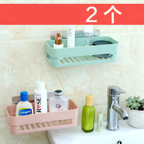 Punch-free rectangular triangular rack Wall Wall toiletries wall storage rack bathroom kitchen storage rack