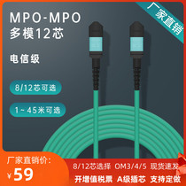 Fiber optic jumper 10 Gigabit multi-mode 40G 100G cluster data center 8-core 12-core MPO MTP OM3 OM4