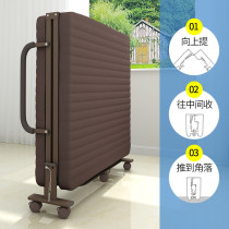 Simple folding bed sheet person bed Lunch break folding portable office recliner Nap bed 1 2 meters escort marching bed
