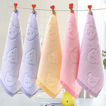 5 strips of thick cotton square towel for adults and children super soft absorbent face towel household cotton small towel
