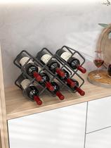 Placing rack tall cup holder creative shelf modern simple home wine display upside down grid red wine rack