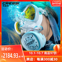 Italy CRESSI MC9 respiratory regulator one or two head set scuba diving equipment breathing set
