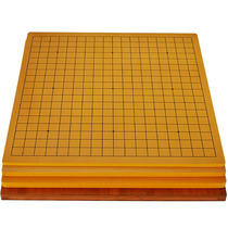 Nanzhu density board 19-way go chess board Chinese Chess double-sided large solid wood board laser engraving line