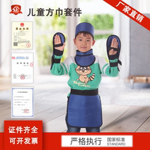 Lead Cloth Childrens Spinal CT Tap Anti-Radiation Square Hat Lead Cap Patch x-ray Protection Dr