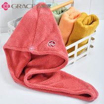 New Jielia dry hair hat super absorbent quick-drying female adult thickened hair towel shower cap wash headscarf