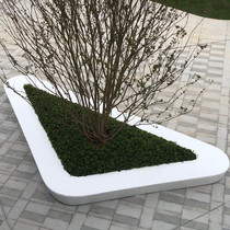 Factory custom garden landscape leisure seat shaped tree pond