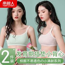 Antarctic underwear female summer without steel ring pen bra student high school girl bra chest vest thin bra