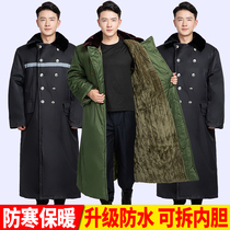 Military cotton coat green men winter thick long-term labor insurance coat northeast cotton-padded jacket female cold clothing security cotton coat