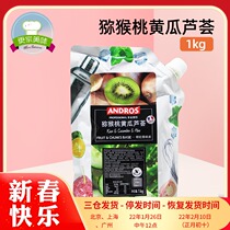 Andros Andrew Kiwi Cucumber Aloe Granular Jam Stuffing Strip Sauce Smoothie Beverage Sauce 1kg