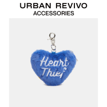 Beijing REVIVO2021 autumn new women accessories plush embroidery love hanging ornaments AW38TABN2000