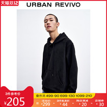 UR2021 new autumn and winter mens casual street wind drawstring hat collar loose sweater ML37R4OE2001