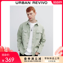 UR2021 summer new mens simple casual off-the-shoulder sleeve loose-fitting shirt MF12SBWE2000