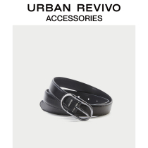 URBAN REVIVO2021 Spring New Lady Accessories Brief Cortical Belt AW04TA5N2000