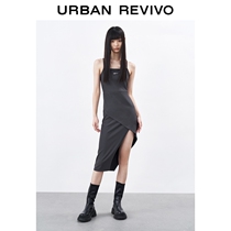 UR2022 autumn new womens cool personality irregular slip dress WV29R7FN2000