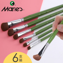 Marley brand round head gouache brush beginner double-size row brush art student painting brush elementary school students and odd-size gouache paint brush oil brush acrylic brush flat head horse hair set