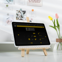 Mobile phone tablet holder wooden ins live broadcast lazy girl desktop multifunctional portable ipad tripod large computer simple universal Huawei support two-in-one artifact suitable for Apple