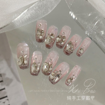 Nail patch wearable finished product removable ins wind advanced 2021 new bride pregnant diamond nail patch