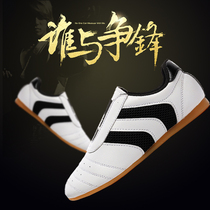 Iron Arrow adult childrens and womens taekwondo shoes non-slip Sanda training breathable wear-resistant beef tendon martial arts shoes