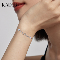  KADER Cats eye smart eyes bracelet female sterling silver light luxury simple hand decoration ins niche design birthday gift